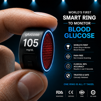🎉 83% OFF Launch Offer🔥AuraNova™ G1 Non-Invasive Smart Ring（Mayo Clinic Recommended）